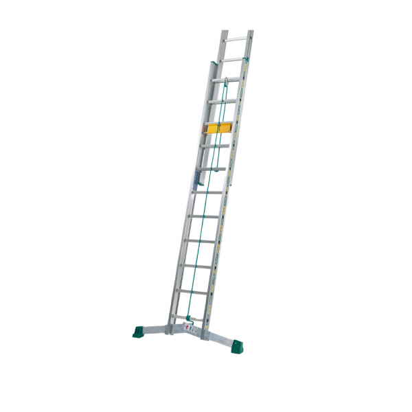 Échelle coulissante brins, hauteur maximale de 10,5 mètres, disponible en location chez Esprit Bâtisseur Location pour vos travaux en hauteur, à Claret 34, proche de Quissac, Sauve, et Saint-Mathieu-de-Tréviers.